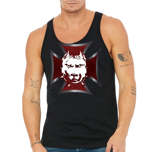 DDMM White/Red Celtic Cross Men's Tank Thumbnail