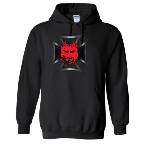DDMM Red/Black Celtic Cross Hooded Sweatshirt Thumbnail