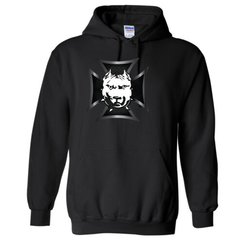 DDMM White/Black Celtic Cross Hooded Sweatshirt Thumbnail